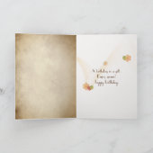 サングラスオンサンフラワー誕生日 カード (内部)