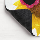 サングラスオンサンフラワー マウスパッド (コーナー)