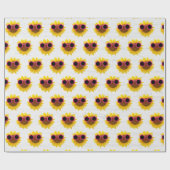 サングラスオンサンフラワー ラッピングペーパー (フラット)