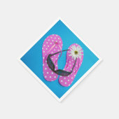 サングラスオン水玉模様フリップ スタンダードカクテルナプキン (角)