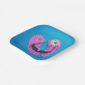 サングラスオン水玉模様フリップ ペーパープレート (傾斜あり)