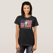サングラスオーストラリア羊飼いママ国旗アメリカU Tシャツ (正面フル)