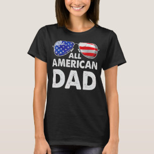 サングラスオールアメリカパパ7月の4th父パパ tシャツ