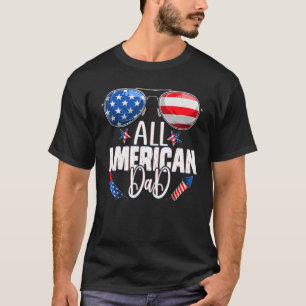 サングラスオールアメリカパパ7月の4th父パパ tシャツ