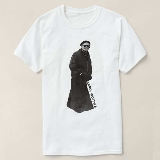 サングラスカトリック教皇サンジョンポールII Tシャツ (デザイン正面)