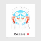 サングラスカラフル付きルーン シール (シート)