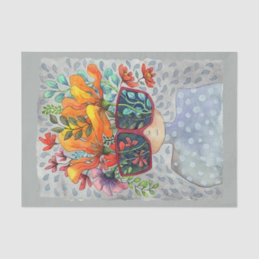 サングラスクリエイティビティティッシュペーパー 薄葉紙 (正面)