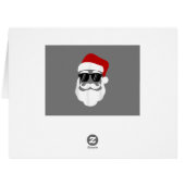 サングラスクリスマスおもしろいデザイン付きサンタクロース (裏面横)