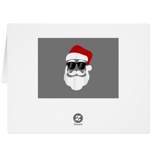 サングラスクリスマスおもしろいデザイン付きサンタクロース (裏面横)