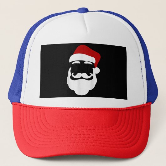 サングラスクリスマスおもしろいデザイン付きサンタクロース キャップ (正面)