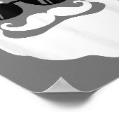 サングラスクリスマスおもしろいデザイン付きサンタクロース ポスター (角)