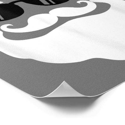 サングラスクリスマスおもしろいデザイン付きサンタクロース ポスター (角)