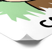 サングラスクールでマンガクリップアートモンキー ポスター (角)