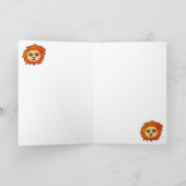 サングラスクールの名前を持つライオン カード (内部)