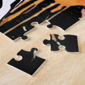 サングラスクールをかけたかわいいキリン ジグソーパズル (側面)