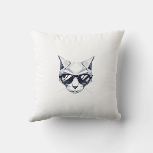 サングラスクール付き猫装飾用クッション クッション (裏面)
