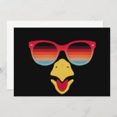 サングラスクール感謝少年とトルコ顔 招待状 (正面/裏面)