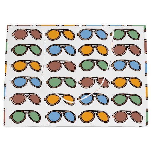 サングラスサマーカラフルサングラス ラージペーパーバッグ (正面)