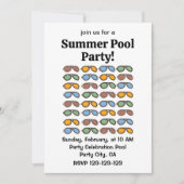 サングラスサマーカラフルサングラス 招待状 (正面)