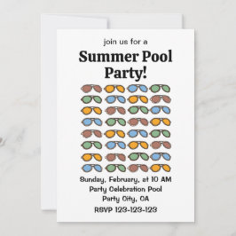 サングラスサマーカラフルサングラス 招待状