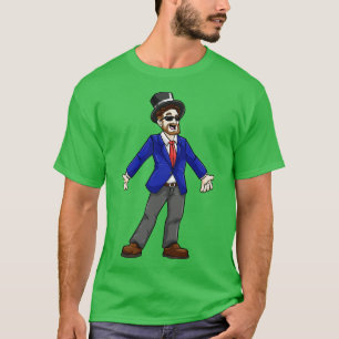 サングラスジャケットとシリンダーの新郎 Tシャツ