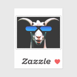 サングラスステッカー付きヤギ シール