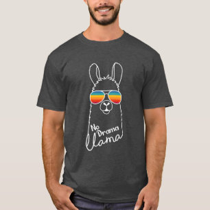 サングラスストリップを履くかわいいラカラフルマ Tシャツ