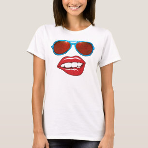 サングラススマイルハッピー顔 Tシャツ