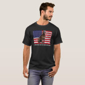 サングラスチェサピーク湾レトリバーママ国旗アメリ Tシャツ (正面フル)
