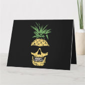 サングラストロピの戦術的パイナップルおもしろいスカル カード (裏面)