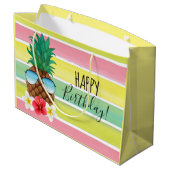 サングラスハッピーバースデー ラージペーパーバッグ (裏面アングル)
