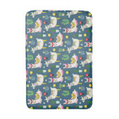 サングラスパターンのラマ バスマット (正面縦)