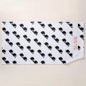 サングラスパターンNAMEスクールカラーズグラードおもしろい ビーチタオル (正面)