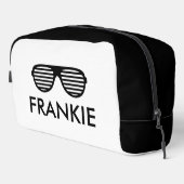 サングラスパーソナライズされたロゴ付きトイレタリーバッグ ドップキット (右コーナー)