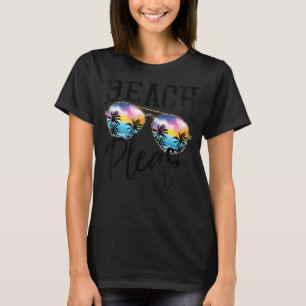サングラスビーチゲストレハワイビーチハローサマー Tシャツ