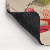 サングラスビーチ椅子 マウスパッド (コーナー)