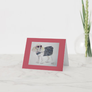 サングラスプードルノートカード ノートカード