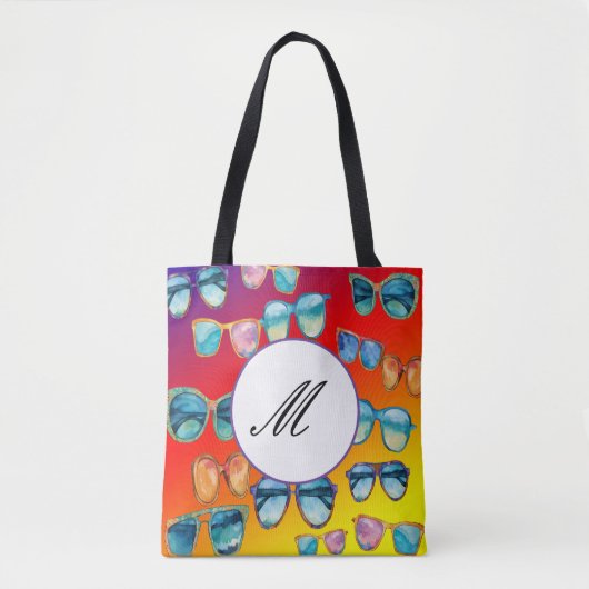 サングラスボホスタイル トートバッグ (正面)