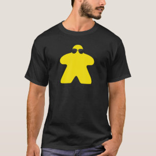 サングラスボーダーガマーの黄色いミート私はいつも Tシャツ