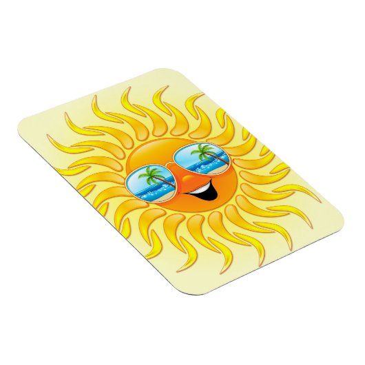 サングラスマグネット付き夏のサンカートゥーン マグネット (右側)