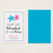 サングラスメッセージカード | Starfish結婚式の引き出物 (正面&裏面)