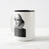 サングラス付きウィリアム・シェイクスピア ツートーンマグカップ (正面左)