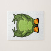 サングラス付きカエル ジグソーパズル (横)