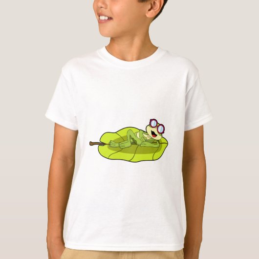 サングラス付きカエル Tシャツ (正面)