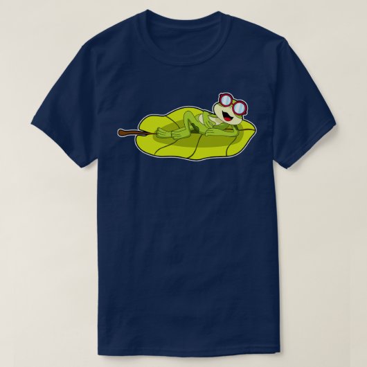 サングラス付きカエル Tシャツ (デザイン正面)