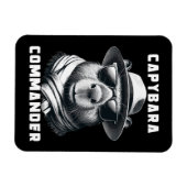 サングラス付きキャピバラ船長 マグネット (横)