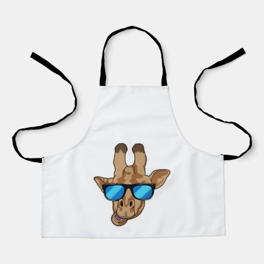 サングラス付きキリン エプロン (正面)