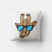 サングラス付きキリン クッション (正面)