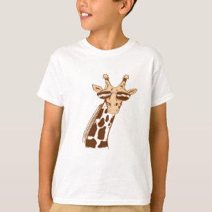 サングラス付きキリン Tシャツ