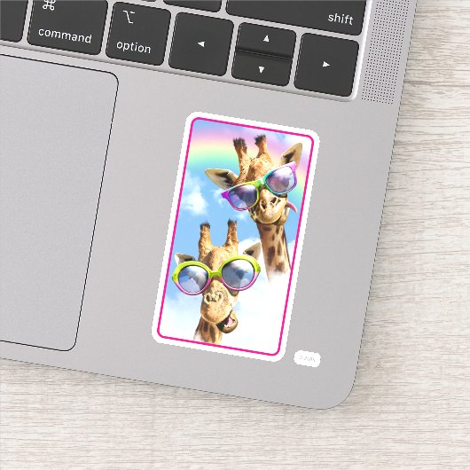 サングラス付きギラッフェ シール (詳細)